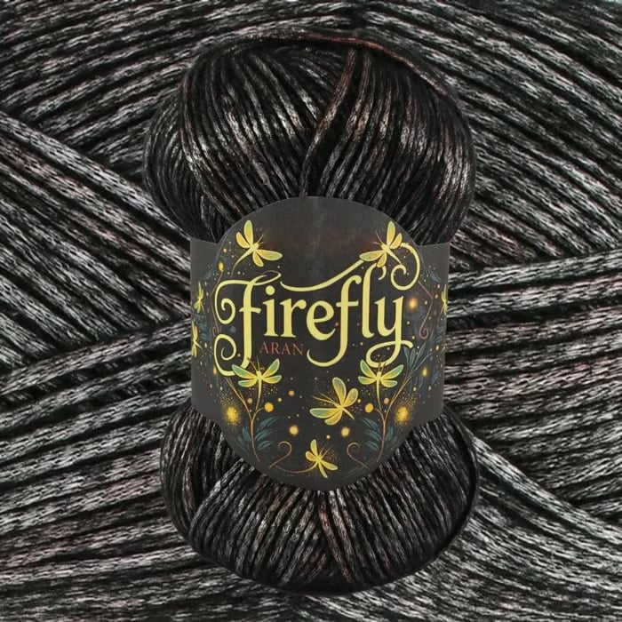 🧶Aran Wool ‘Firefly’ Iridescent Shimmer Yarn: A Touch of Magic in Every Stitch💫
