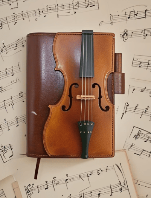 🔥HOT SALE - Vintage Violin Leather Notebook - Retro Lined Journal for Writing, Musical Gift for Musicians, Music Teachers & Music Lovers(Buy 2 Free Shipping)
