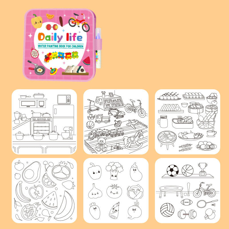 ๐ Kidsโ Water Drawing Quiet Book ๐