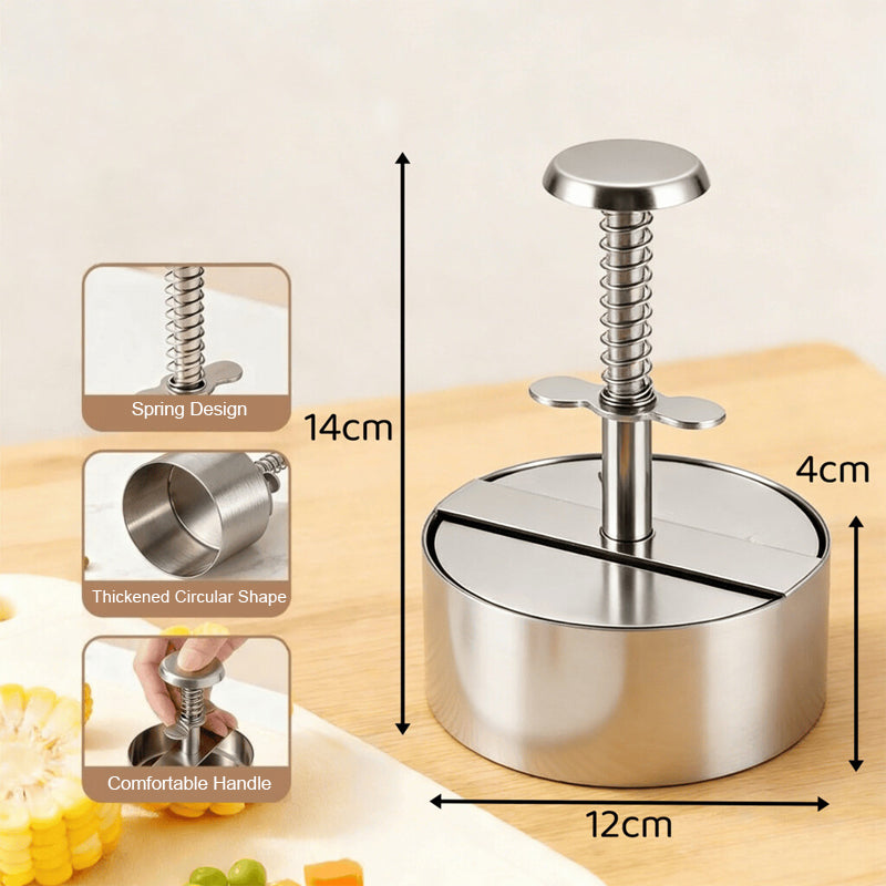 π Stainless Steel Burger Press | Make Perfect Even Patties Easily
