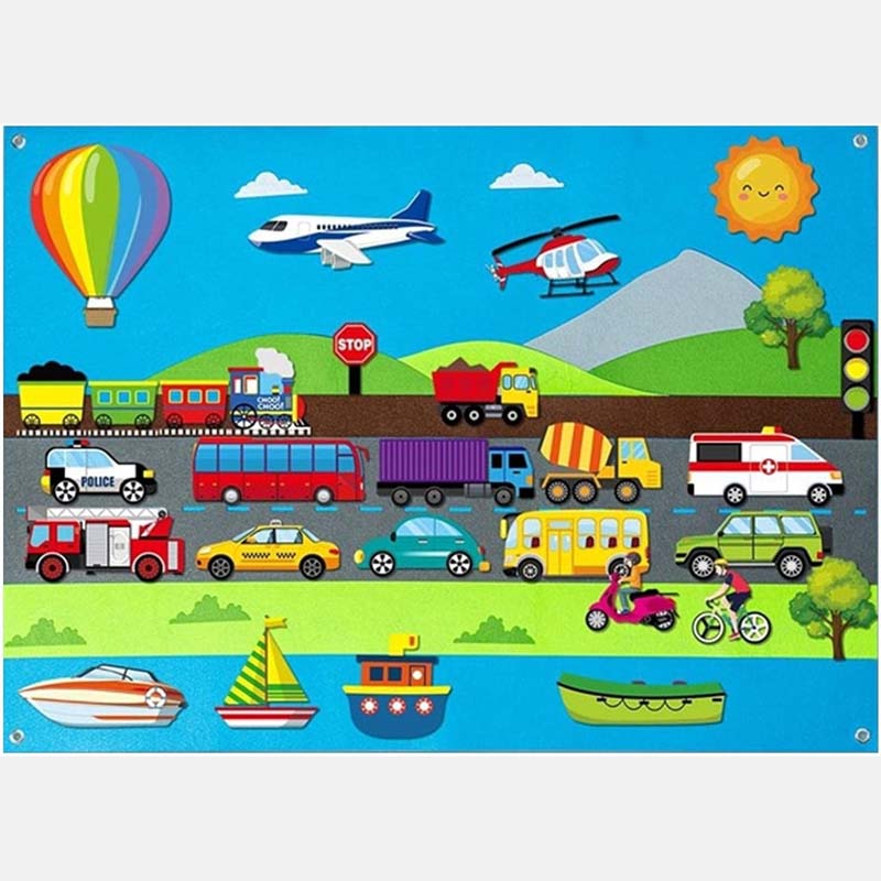 ๐ Felt 3D Early Learning Game Board
