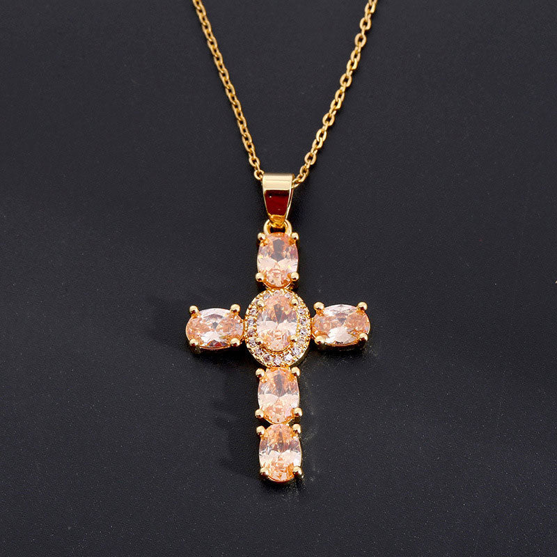 ✨Colorful Zirconia Cross Necklace ✨