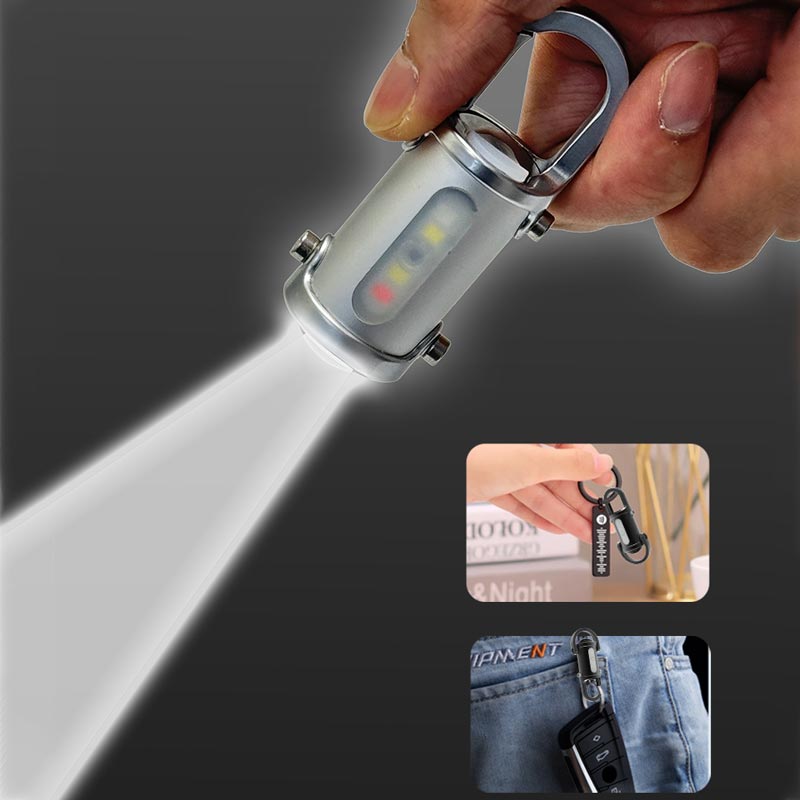 1200LM Ultra Bright Miniature Keychain Flashlight, Waterproof