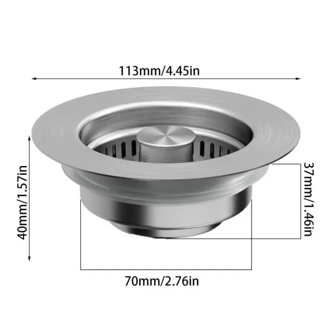 🔥LAST DAY 49% OFF-Sophisticated 3-in-1 kitchen sink drain strainer