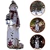 🎄Christmas Decoration Woodland Snowman Holding Solar Lantern
