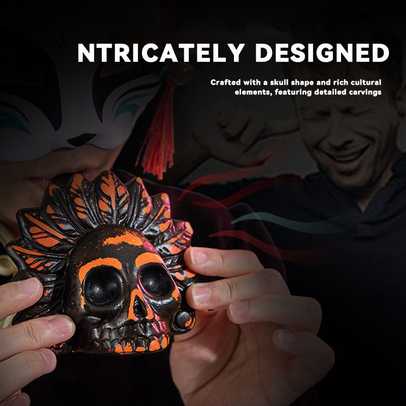 Aztec Death Whistle – Realistic Human Screaming Skull Toy