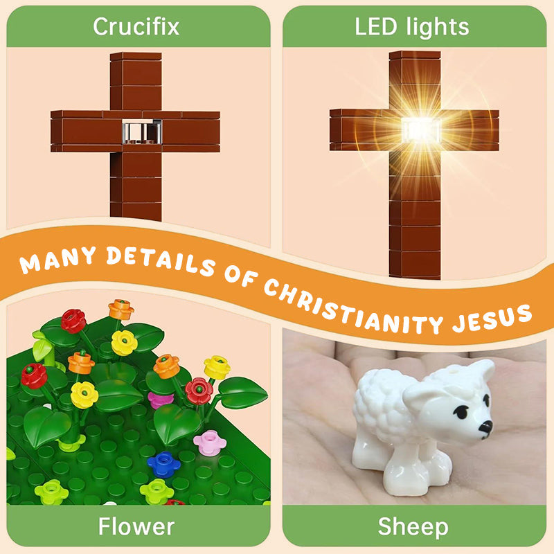 Jesus building block set Christian toy figures