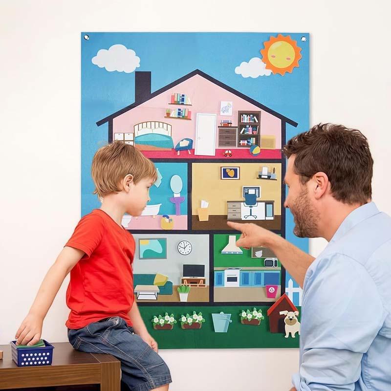 ๐ Felt 3D Early Learning Game Board