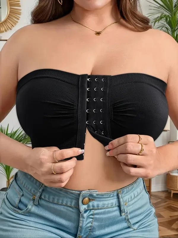 💞Large strapless bra with breathable front closure