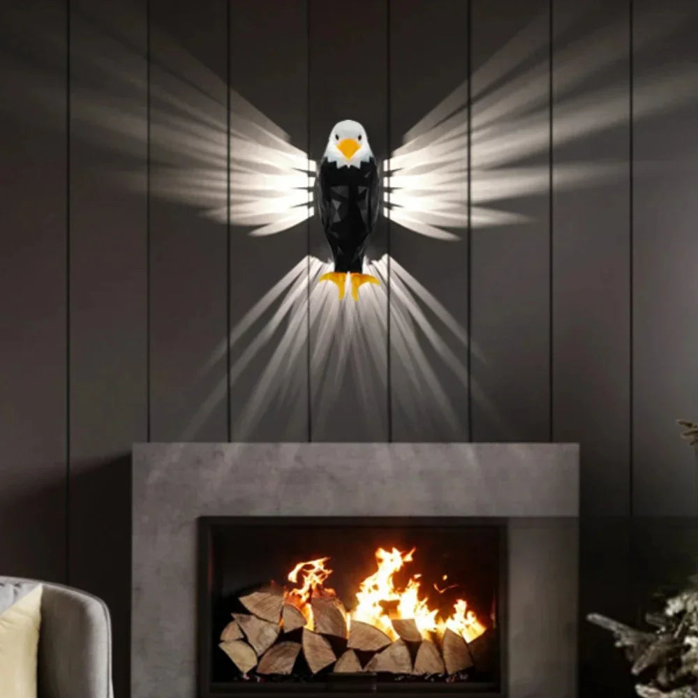 3D Home Eagle Wall Lamp
