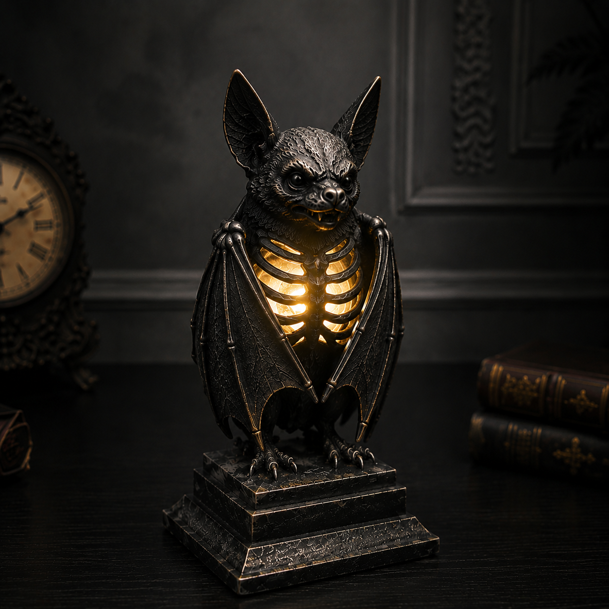 Gothic Bat Skeleton Ambient Lamp