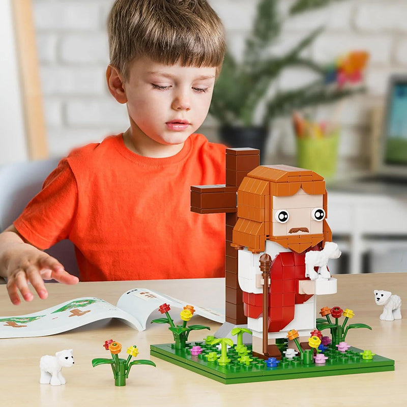 Jesus building block set Christian toy figures
