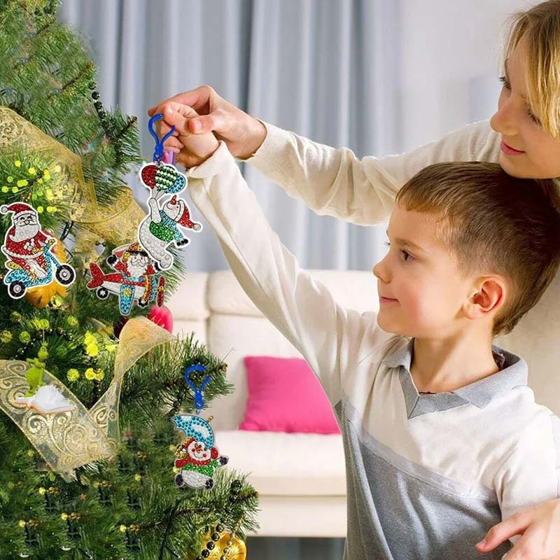 🎄✨Christmas DIY Diamond Painting Keychain Set✨🎄