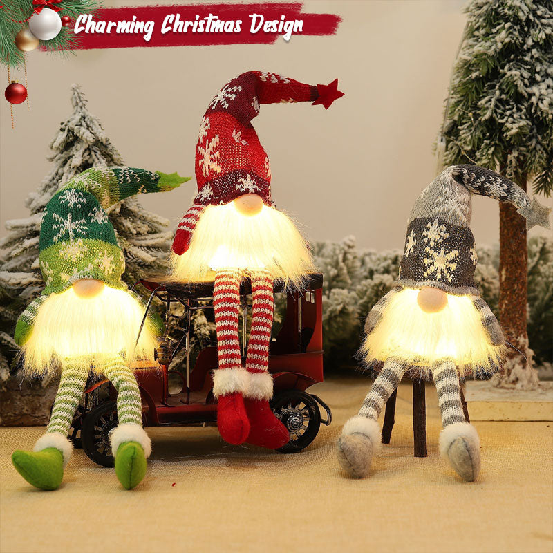 ๐ Christmas Glowing Gnome Figurine โ Festive Holiday Light-Up Decoration ๐
โจ
