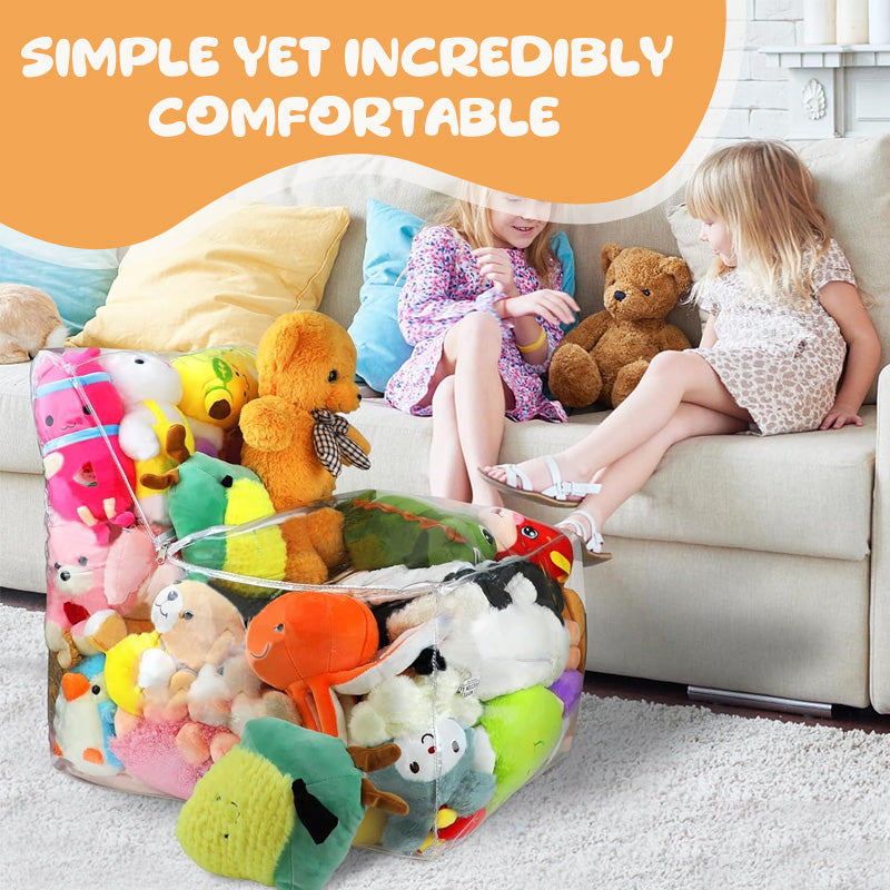 🐻 Plush Sofa Bean Bag – Where Storage Meets Snuggles