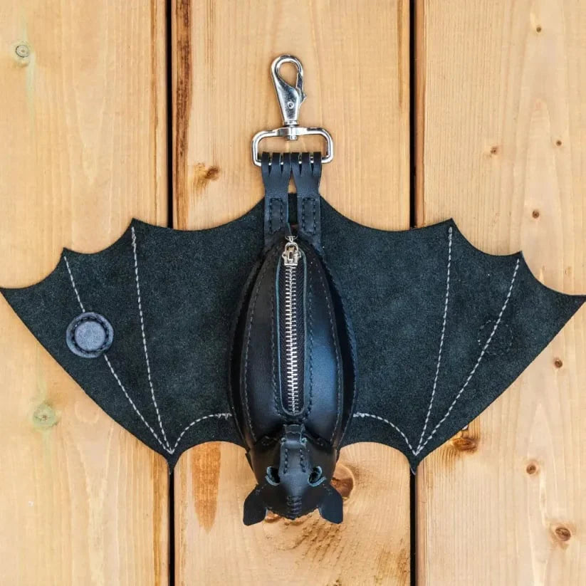 🔥 Leather Bat Coin Purse