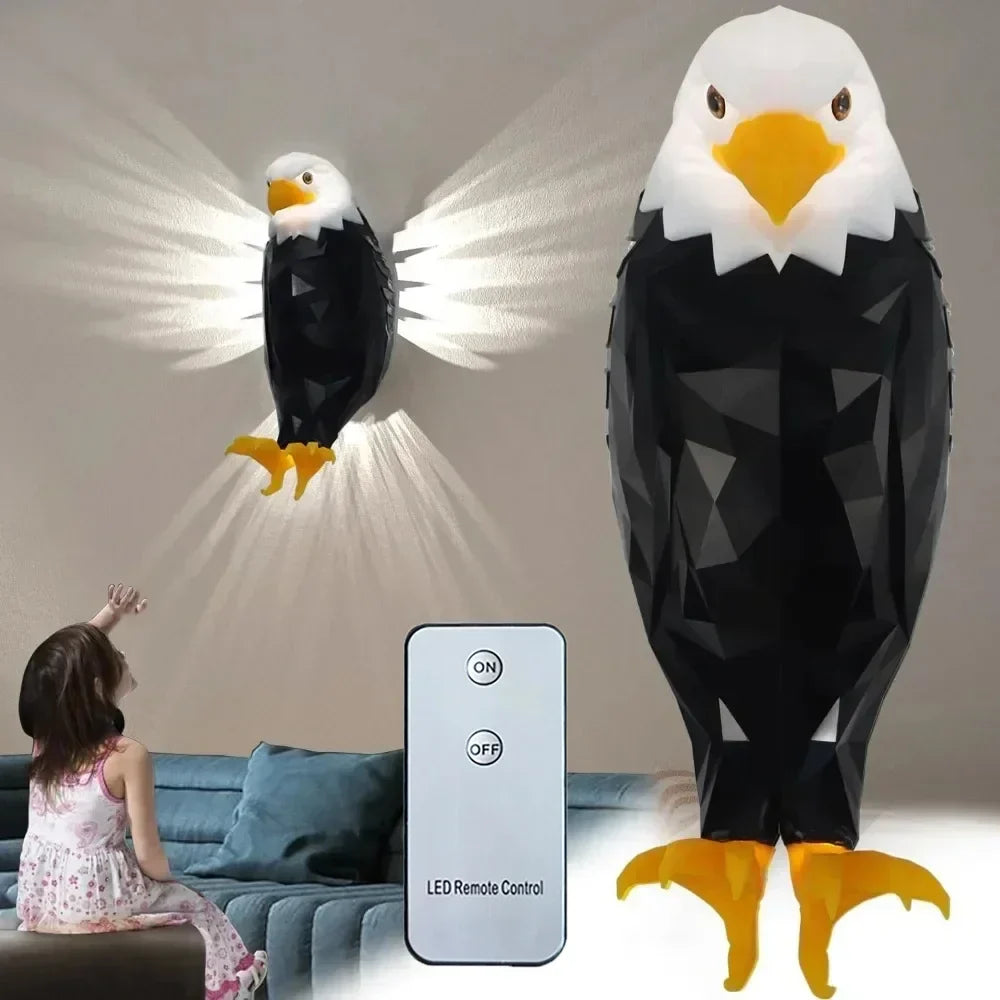 3D Home Eagle Wall Lamp