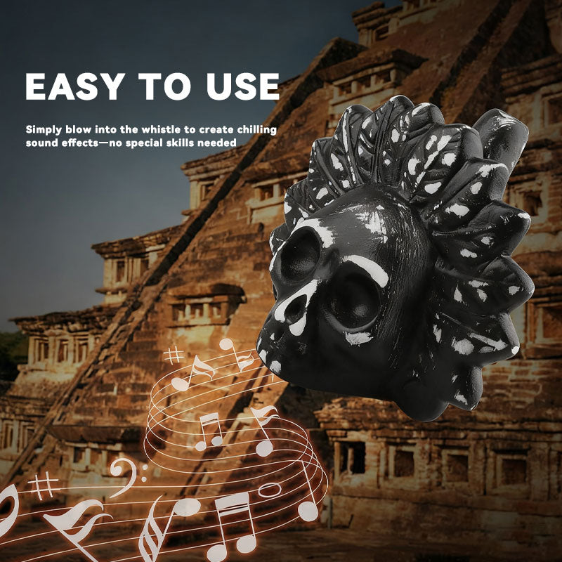 Aztec Death Whistle – Realistic Human Screaming Skull Toy