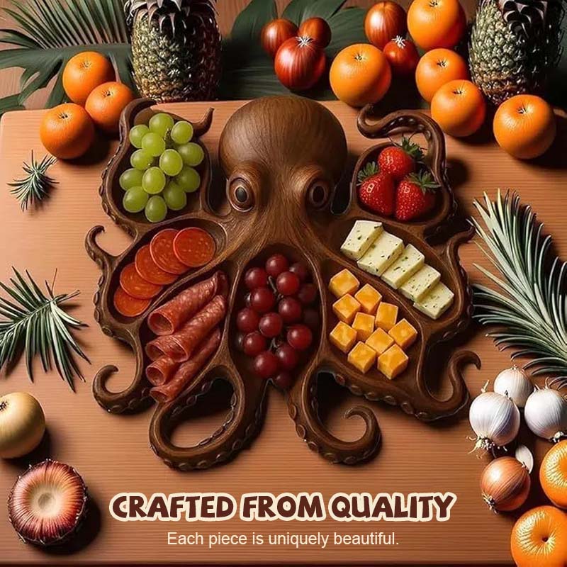 Rustic Octopus Charcuterie Platter