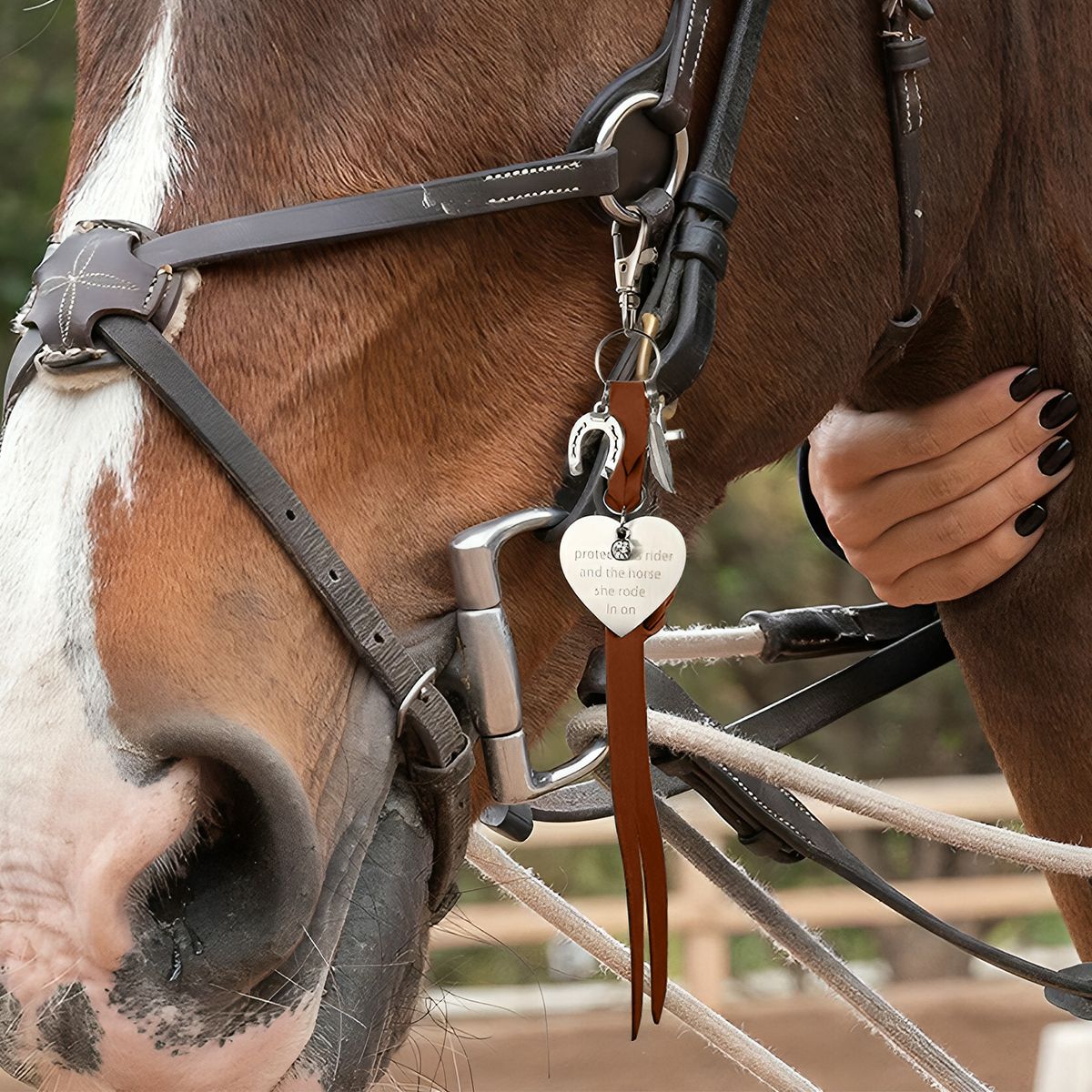 Personalized Saddle Heart Engraved Pendant