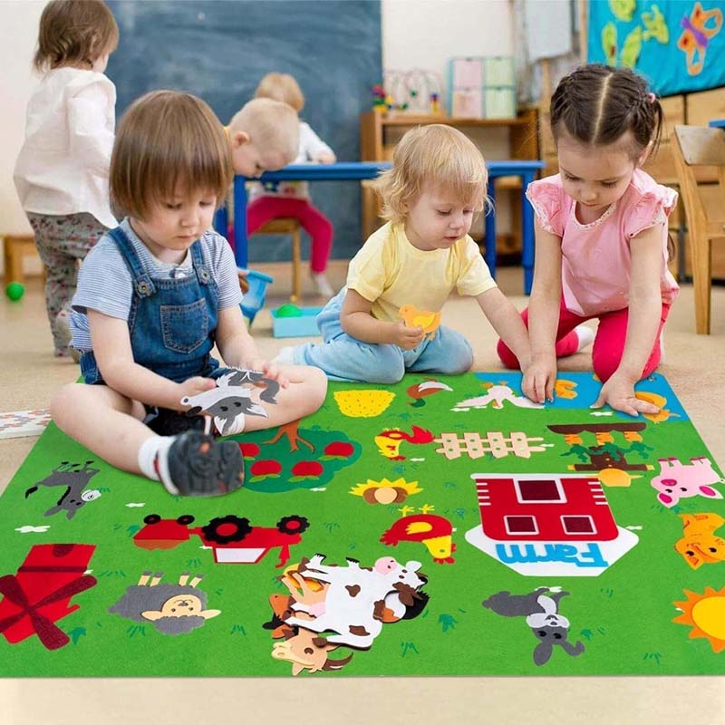 ๐ Felt 3D Early Learning Game Board