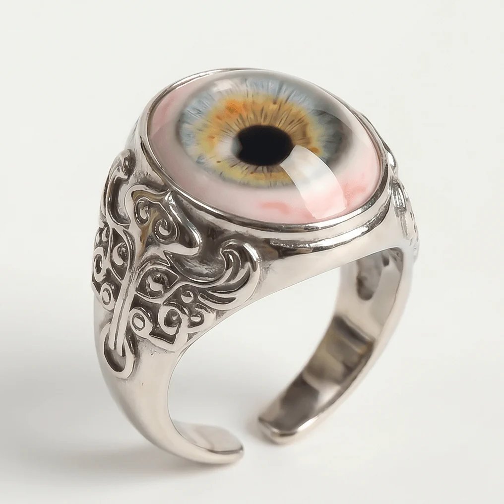 Eyeball Ring in Vintage Victorian Gothic Style