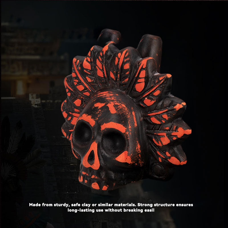 Aztec Death Whistle – Realistic Human Screaming Skull Toy