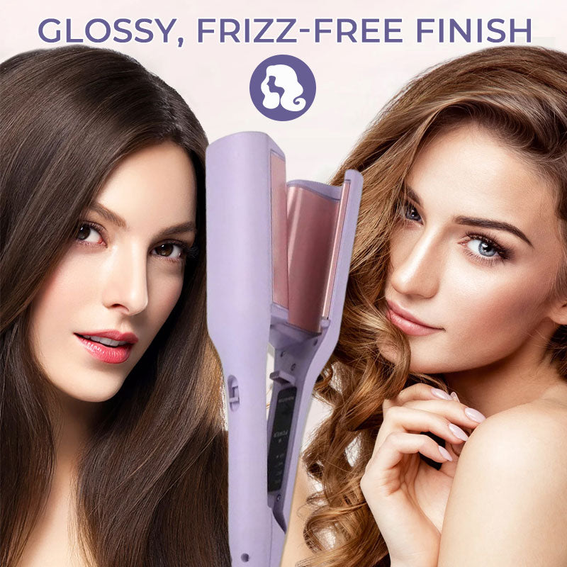 Ferra per capelli ondulate con ferri a V francese