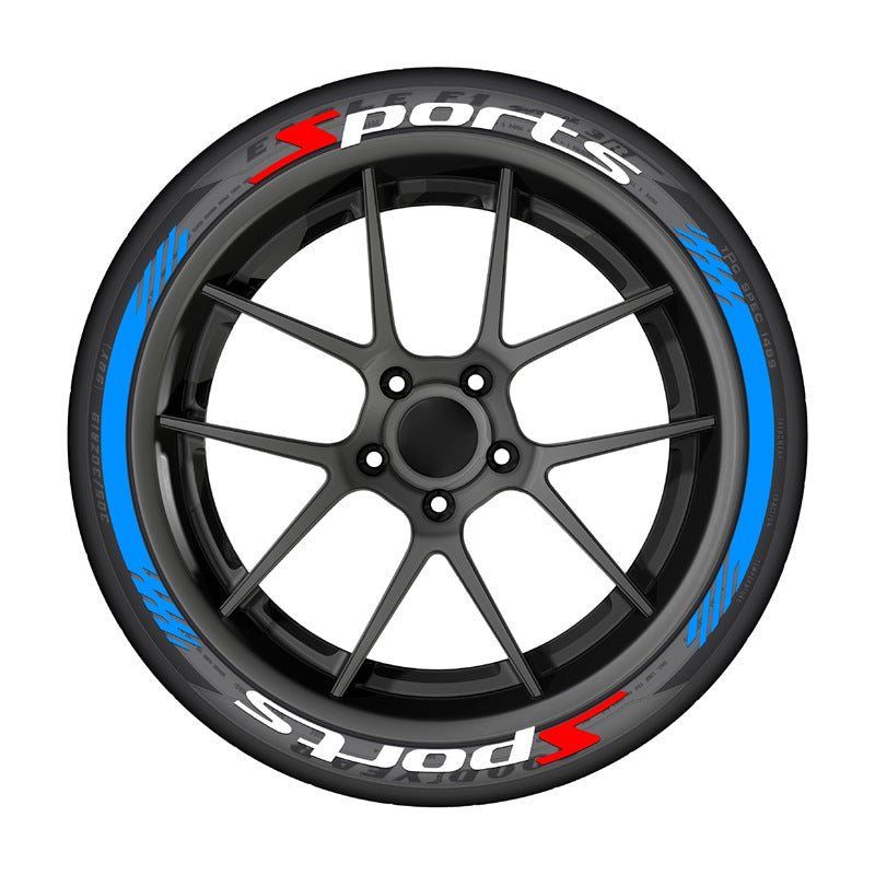 ๐ฅ 4PCS 3D Tire Lettering Stickers โ Thickened Wheel Sidewall Decals for Cars & Motorcycles