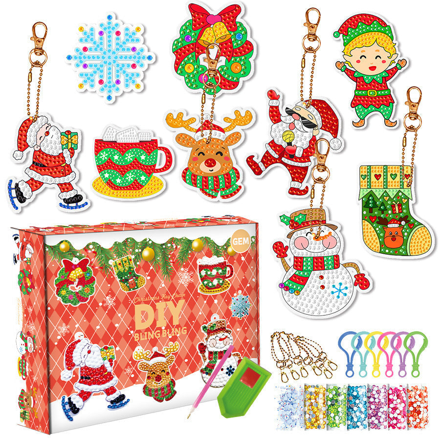 🎄✨Christmas DIY Diamond Painting Keychain Set✨🎄