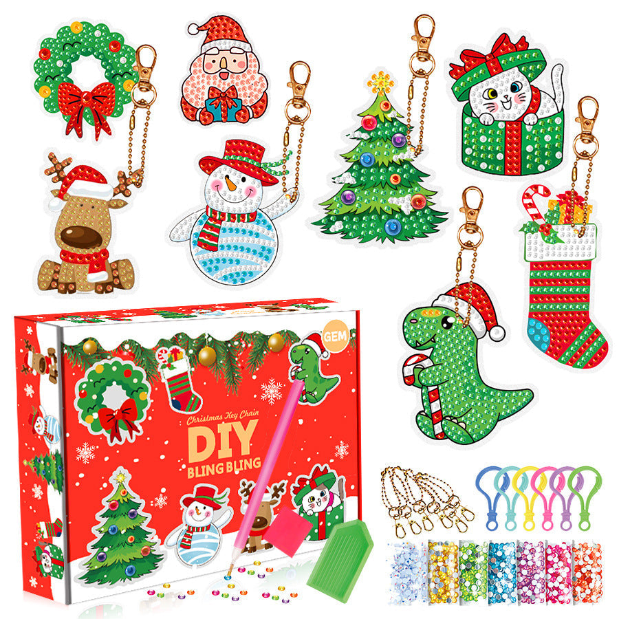 🎄✨Christmas DIY Diamond Painting Keychain Set✨🎄