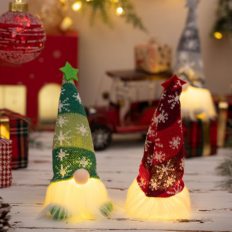 ๐ Christmas Glowing Gnome Figurine โ Festive Holiday Light-Up Decoration ๐
โจ