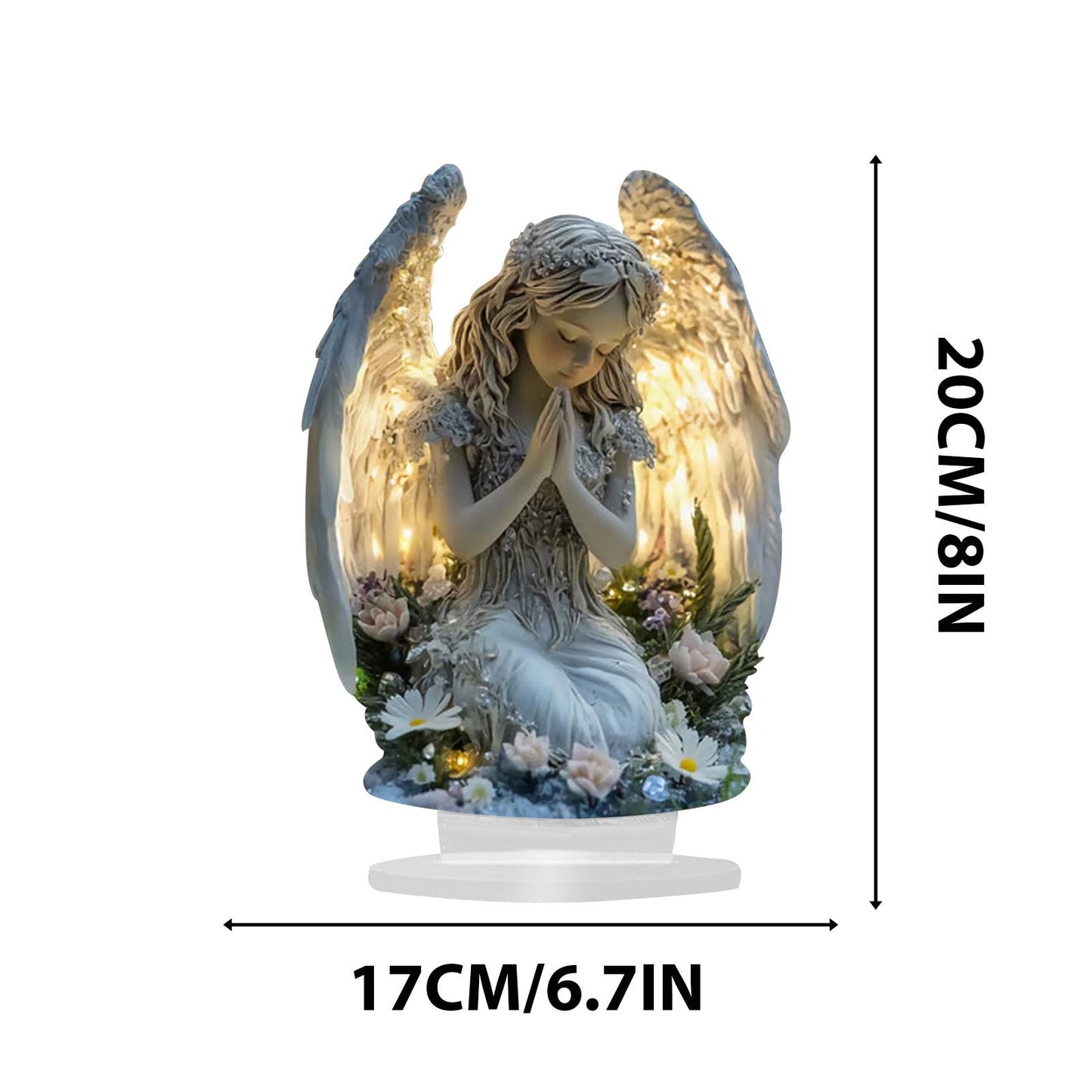 ❤️Guardian angel statue with candles