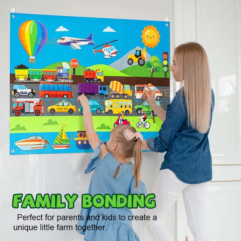 ๐ Felt 3D Early Learning Game Board