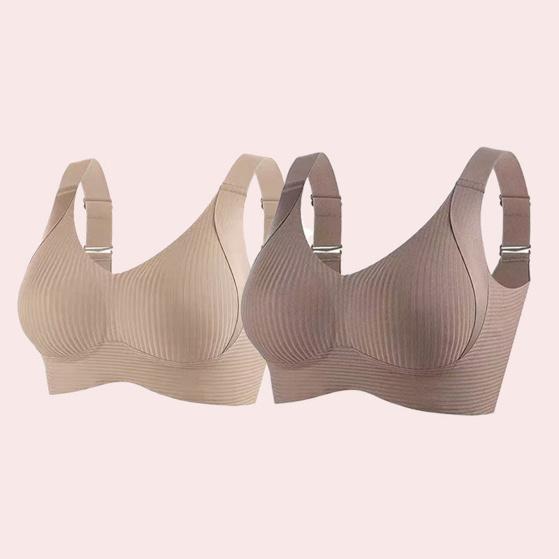 🔥Spring Hot Sale 49% OFF- Ribbed Push Up Adjustable Wireless Bra for Women
