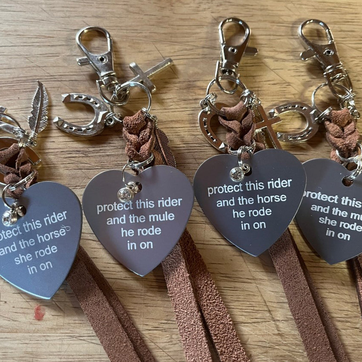 Personalized Saddle Heart Engraved Pendant