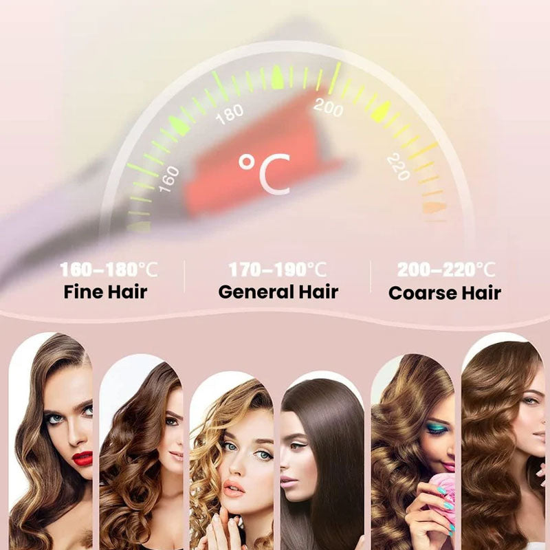 Ferra per capelli ondulate con ferri a V francese