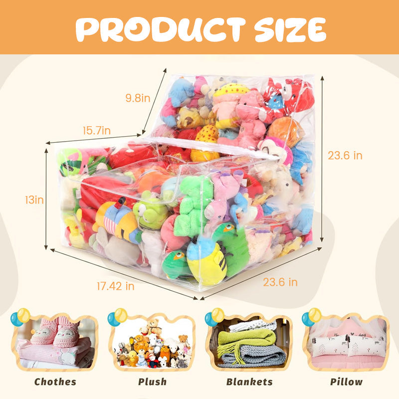 🐻 Plush Sofa Bean Bag – Where Storage Meets Snuggles