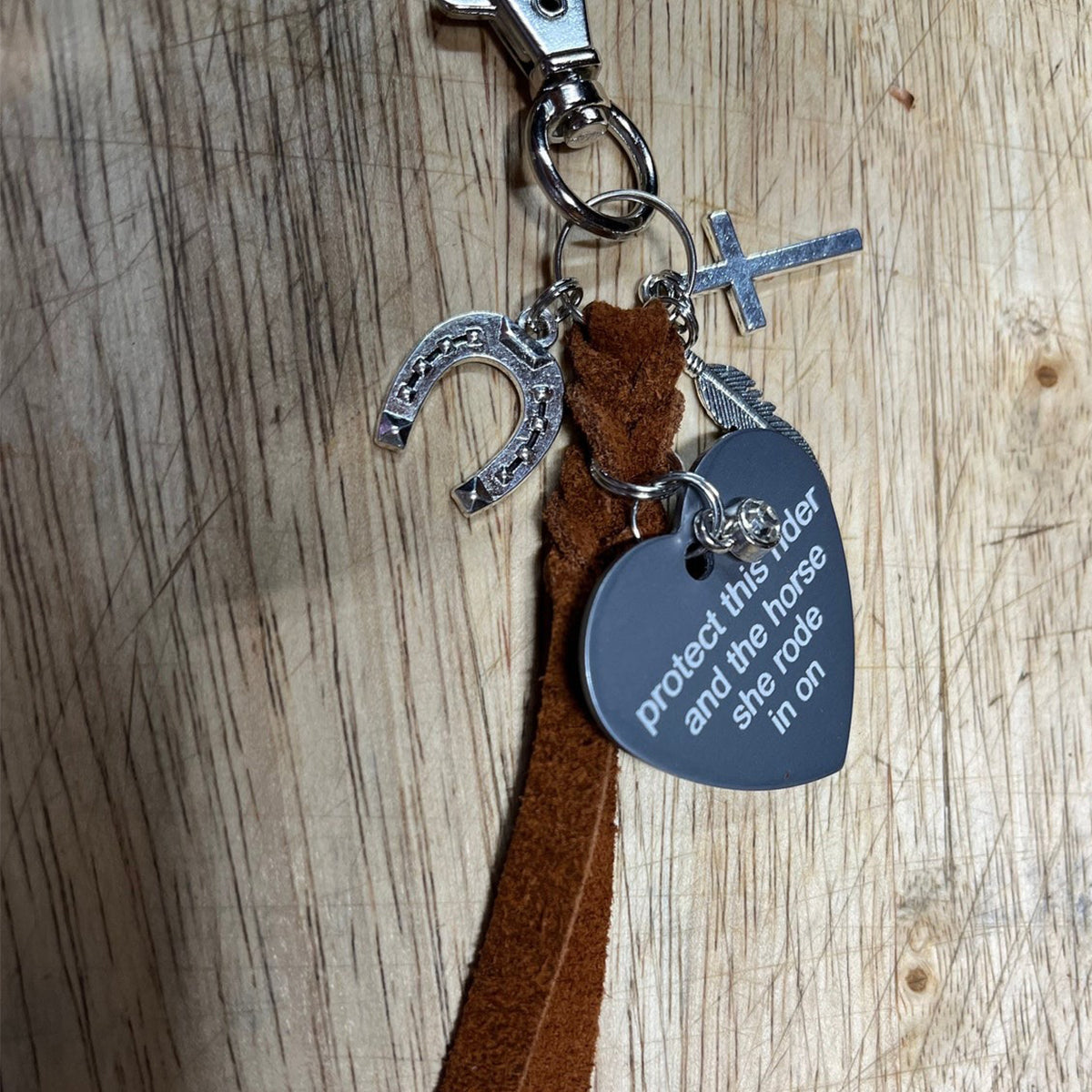 Personalized Saddle Heart Engraved Pendant