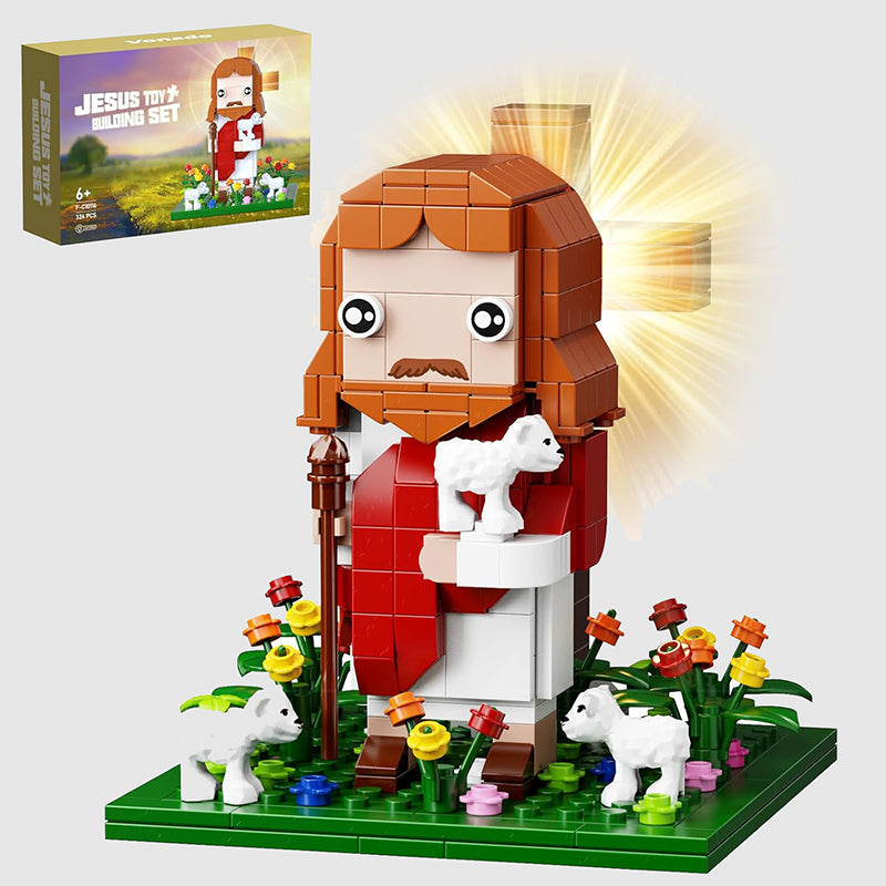 Jesus building block set Christian toy figures