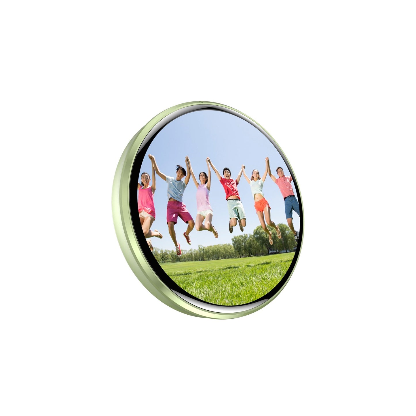 📱 Pixel Touch Digital Badge Screen – 📸 500mAh Lightweight Photo/Video/GIF Pin