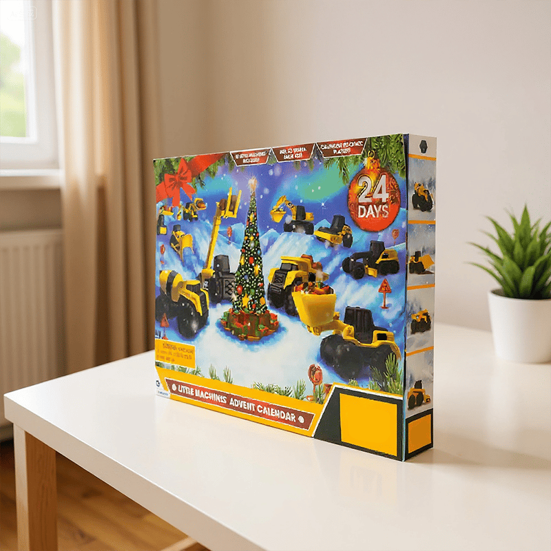 🔥LAST DAY 49% OFF🔥24 Day Christmas Countdown Calendar with Construction Truck