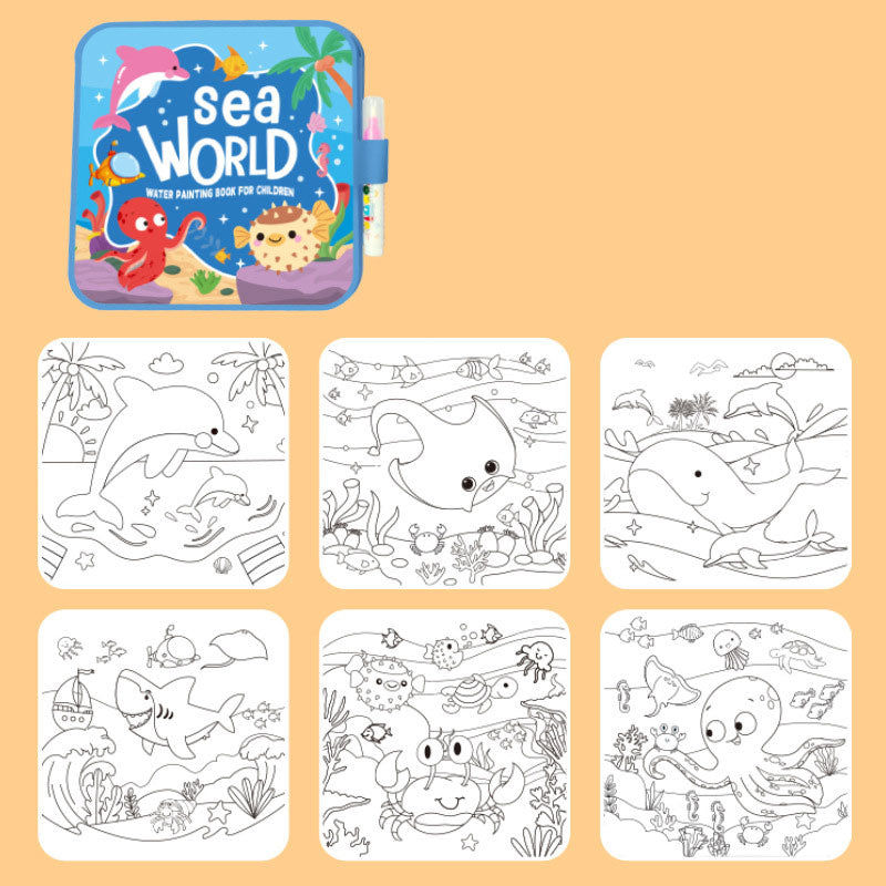 ๐ Kidsโ Water Drawing Quiet Book ๐