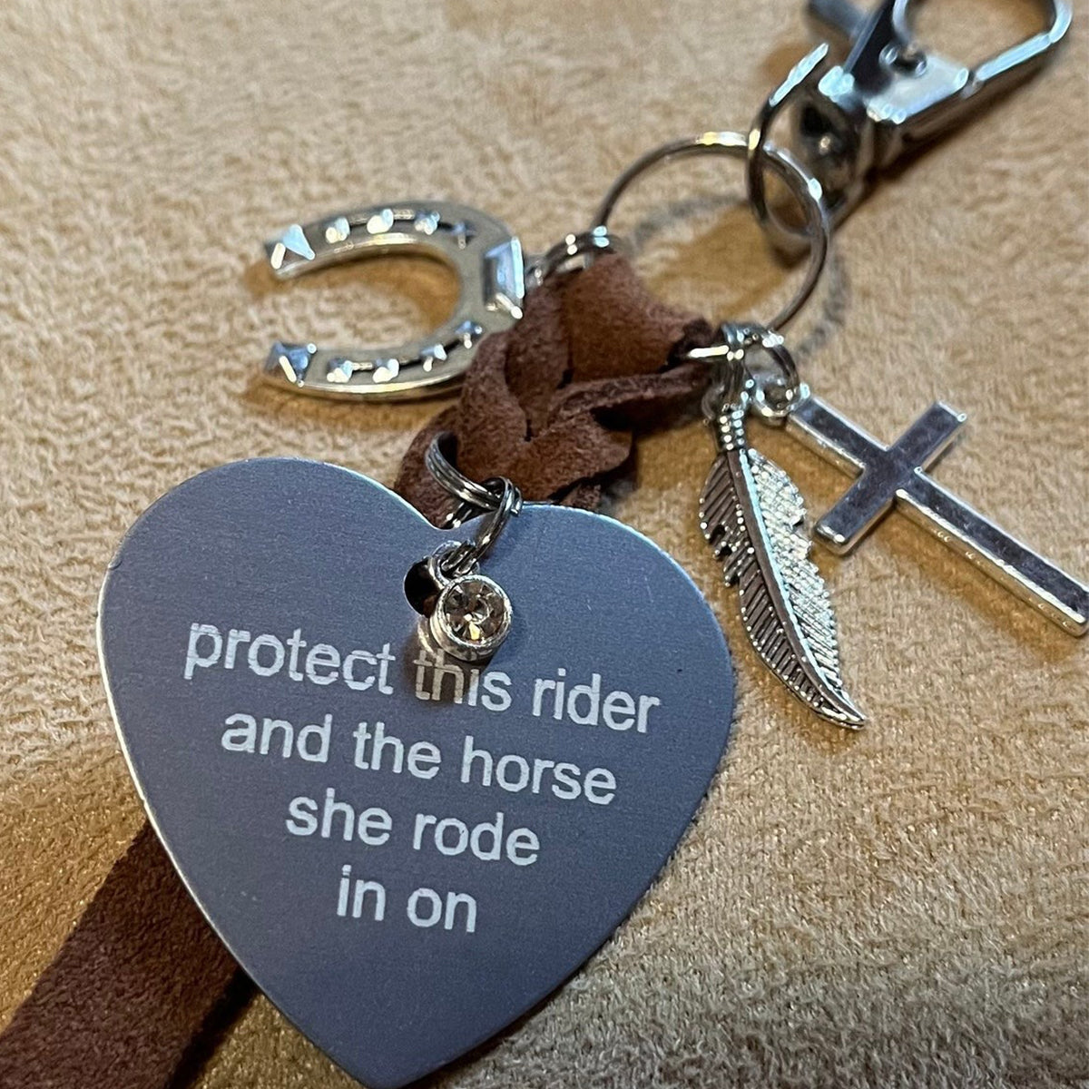 Personalized Saddle Heart Engraved Pendant