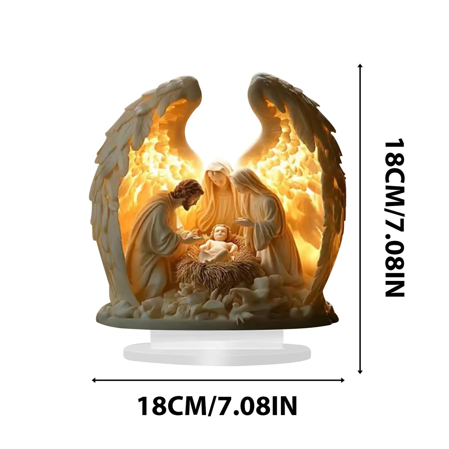 ❤️Guardian angel statue with candles