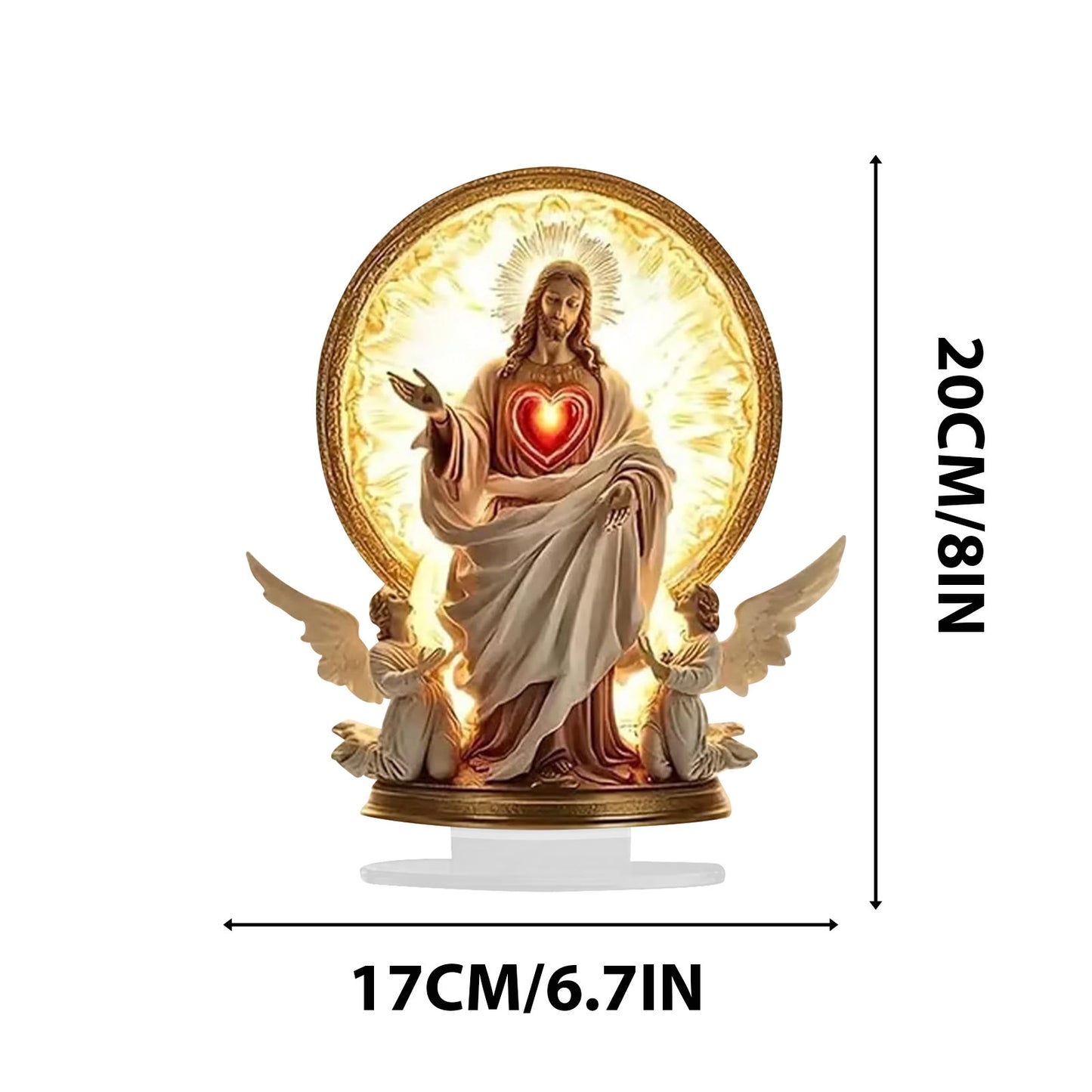 ❤️Guardian angel statue with candles