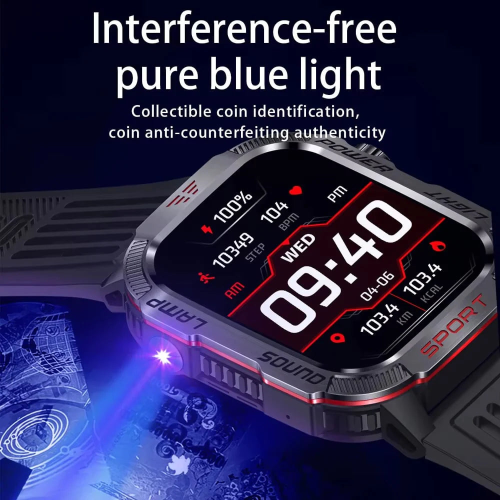 🔥 Last day 70% OFF – Military outdoor sports smartwatch for men for Android and iOS