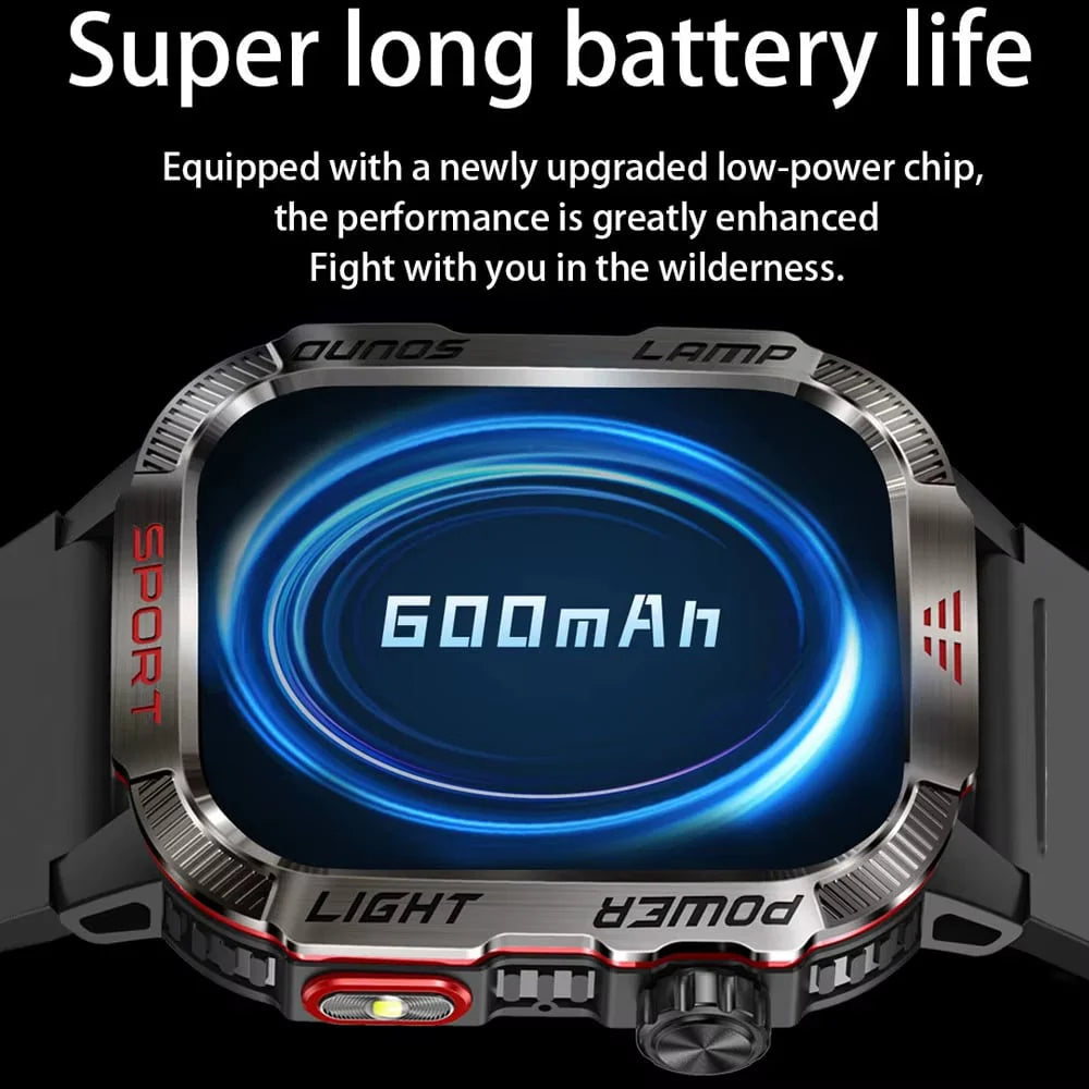 🔥 Last day 70% OFF – Military outdoor sports smartwatch for men for Android and iOS