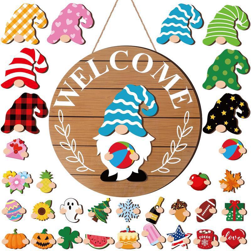 ๐ 2025 New Wooden Interchangeable Holiday Sign๐๐๐ธ๐