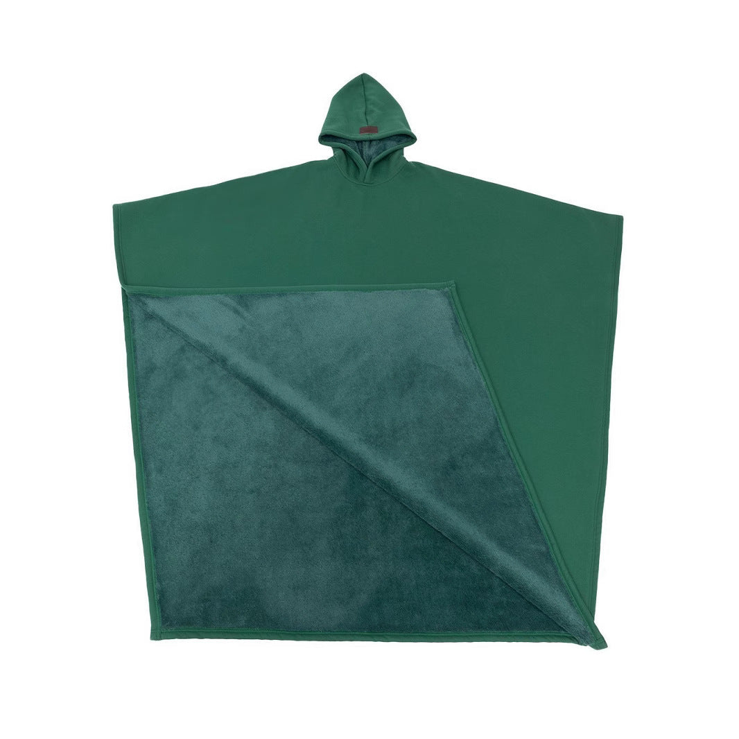 Loose cloak with hood